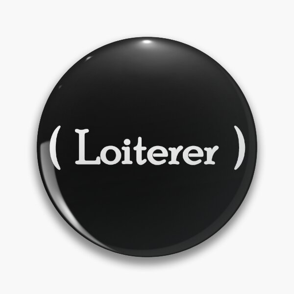 Item preview, Iconic Label - "Loiterer" White Lettering designed and sold by cousinbessie.