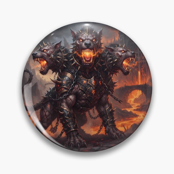 Item preview, Family Cerberus Three Headed Hellhound Gates Of Hades designed and sold by ART ATTACK ZONE.
