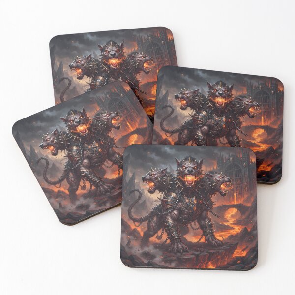 Item preview, Family Cerberus Three Headed Hellhound Gates Of Hades designed and sold by ART ATTACK ZONE.