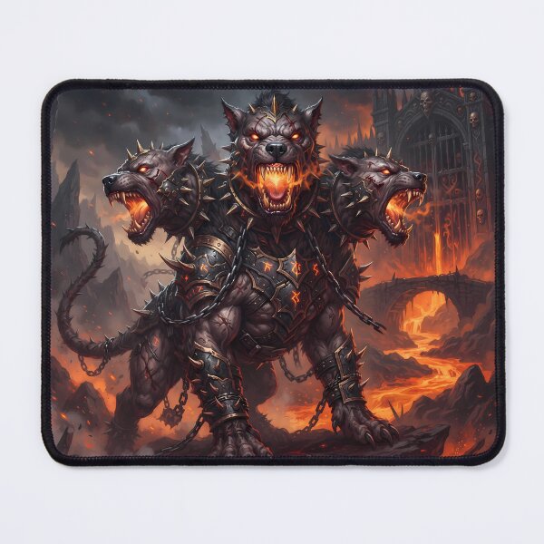 Item preview, Family Cerberus Three Headed Hellhound Gates Of Hades designed and sold by ART ATTACK ZONE.