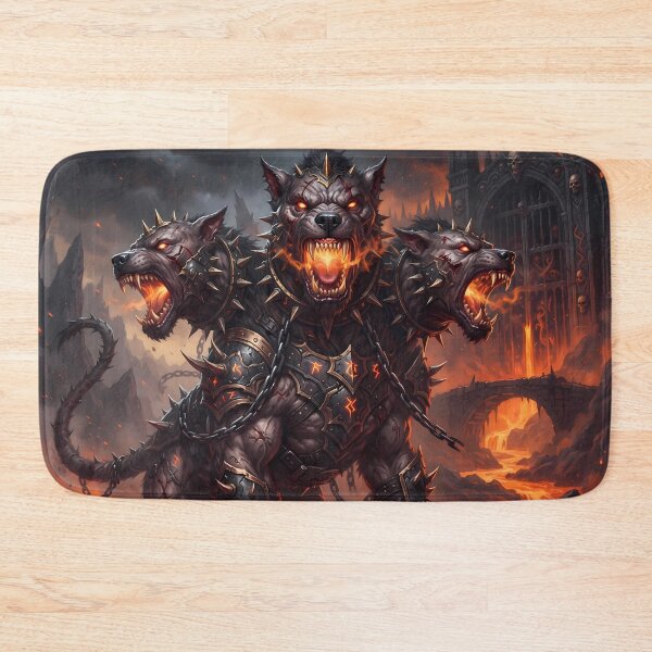 Item preview, Family Cerberus Three Headed Hellhound Gates Of Hades designed and sold by ART ATTACK ZONE.