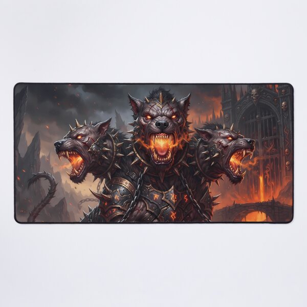 Item preview, Family Cerberus Three Headed Hellhound Gates Of Hades designed and sold by ART ATTACK ZONE.