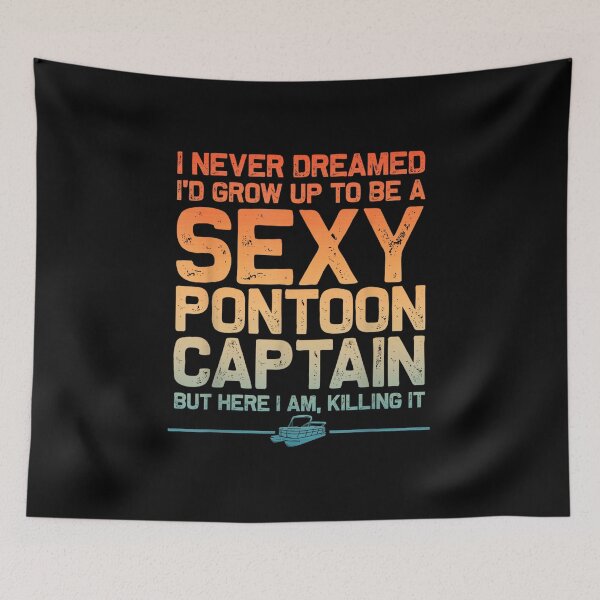 Item preview, Pontooning Funny Pontoon Captain designed and sold by goombi-creative.
