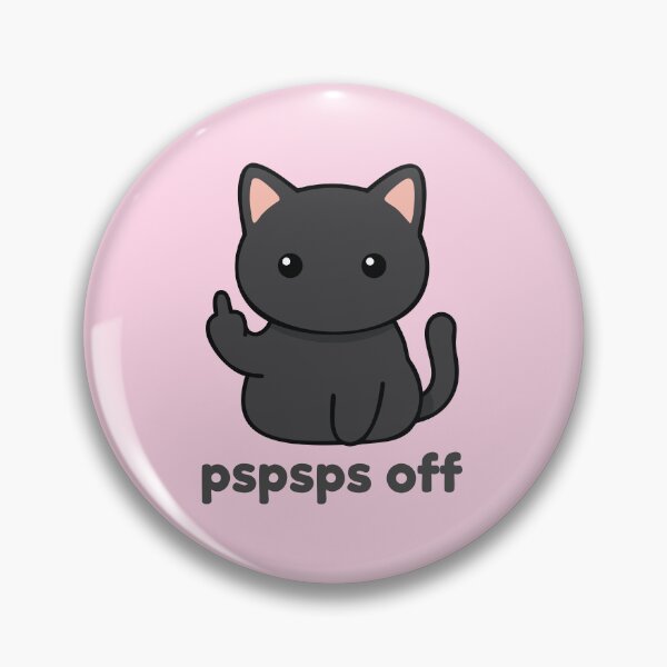 Item preview, Pspsps off! - Kawaii Cat Giving Middle Finger – Cute Sassy Kitty Design for Cat Lovers designed and sold by ShirtRemarks.