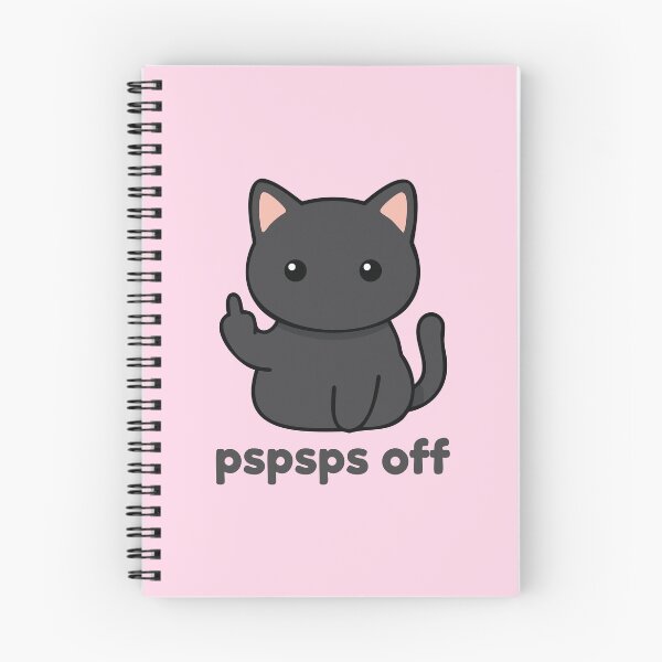 Item preview, Pspsps off! - Kawaii Cat Giving Middle Finger – Cute Sassy Kitty Design for Cat Lovers designed and sold by ShirtRemarks.