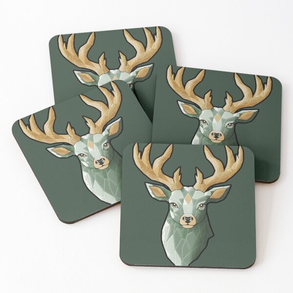 Item preview, Moss Agate Stag designed and sold by DerpCat Sketches.