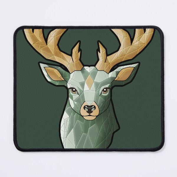 Item preview, Moss Agate Stag designed and sold by DerpCat Sketches.