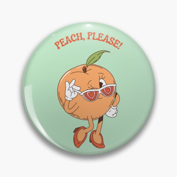 Item preview, Funny Peach Fruit Design, Food Wall Decor, Gifts for Friends & Family designed and sold by SpringTeaDesigns.