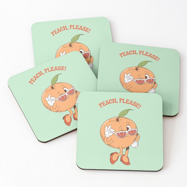 Item preview, Funny Peach Fruit Design, Food Wall Decor, Gifts for Friends & Family designed and sold by SpringTeaDesigns.