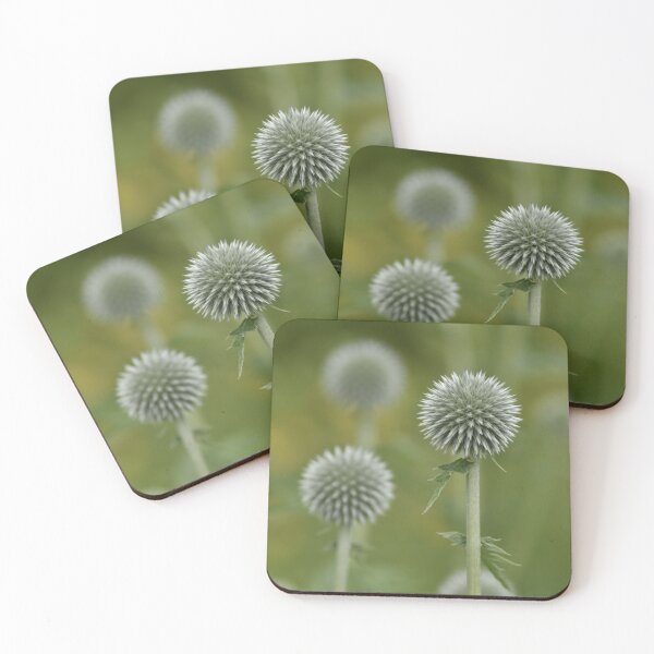 Item preview, Silver Globe Thistle Flower Macro Photography designed and sold by TathataPhotos.