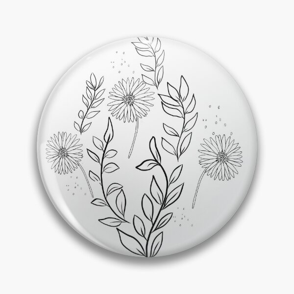 Item preview, Celestial Wildflower Bouquet Line Art designed and sold by altastudio.
