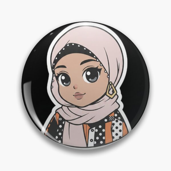 Item preview, Pink Hijab Chibi designed and sold by TheModernMuslimah.