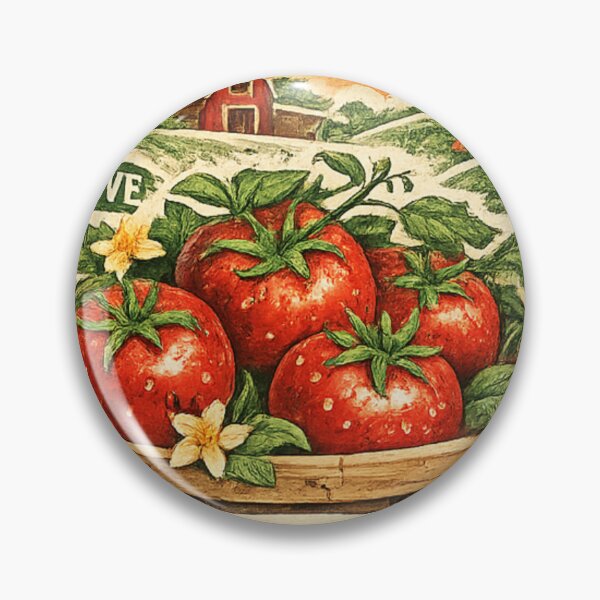 Item preview, Vintage Tomato Society Farm Fresh Illustration designed and sold by NinaVibeStudio.