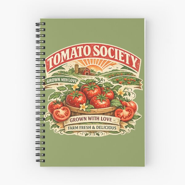 Item preview, Vintage Tomato Society Farm Fresh Illustration designed and sold by NinaVibeStudio.