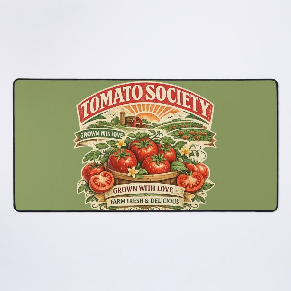Item preview, Vintage Tomato Society Farm Fresh Illustration designed and sold by NinaVibeStudio.