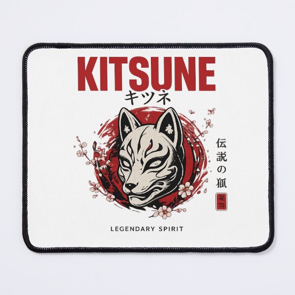 Item preview, Kitsune Fox Mask Japanese Streetwear Design designed and sold by Hamlali-Studio.