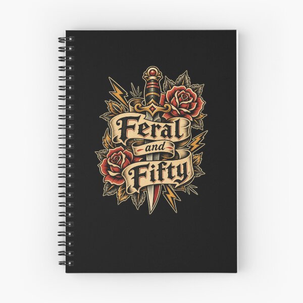 Item preview, Feral and Fifty Traditional Tattoo Dagger Roses designed and sold by snowry.