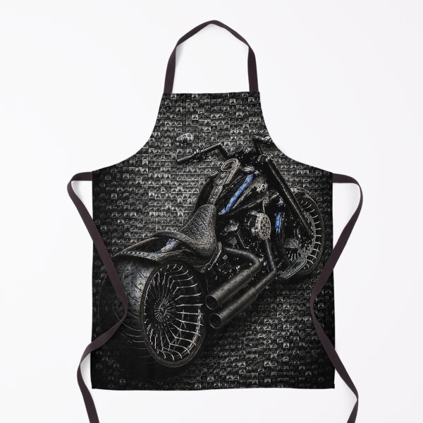 Item preview, Custom black motorcycle in artistic 3D micro mosaic designed and sold by JcAbstractArt.
