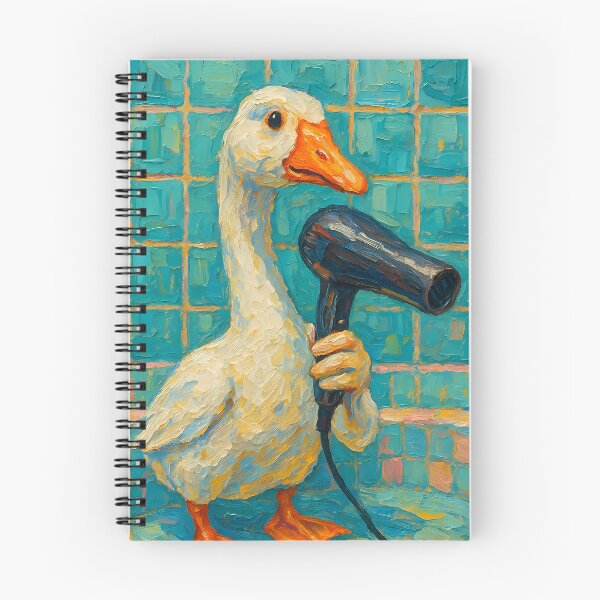 Item preview, Abstract Painting of Singing Goose Serenade | Whimsical Cute Goose Illustration | Colorful Modern Farmhouse Animal Wall Art Print designed and sold by PaintedPixels01.
