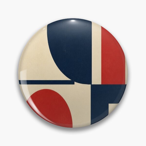 Item preview, Retro Bauhaus Inspired Geometric Abstract Minimalist Poster designed and sold by Gameshalah's Designs Hub.