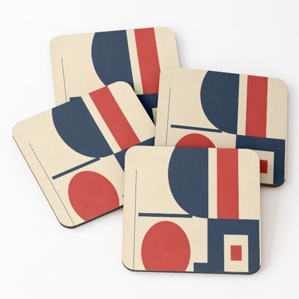 Item preview, Retro Bauhaus Inspired Geometric Abstract Minimalist Poster designed and sold by Gameshalah's Designs Hub.