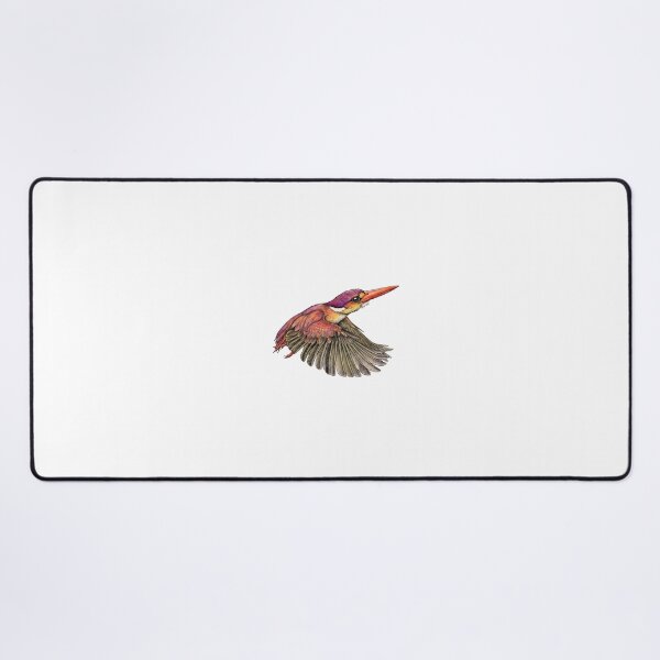 Item preview, Rufous-backed Kingfisher illustrations in a vintage natural history book designed and sold by wonderisland.