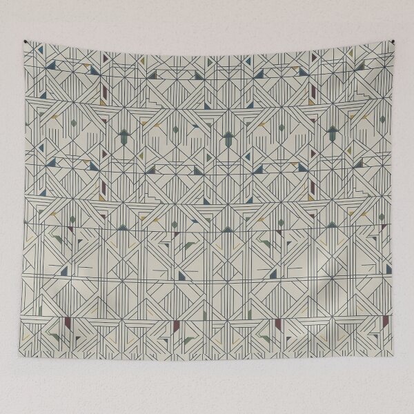 Item preview, Modern Danchong: Minimalist Linear Grid Seamless Pattern designed and sold by SOOstudio73.