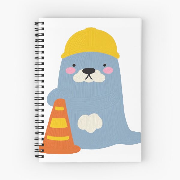 Item preview, Copy of Cute Neil the Seal with Traffic Cone Textured Oil Painting designed and sold by The Emoji Vibe.