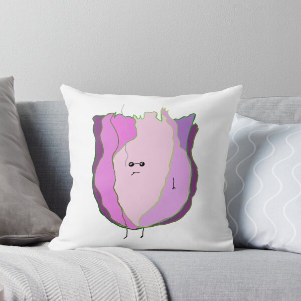 Item preview, Cool Jazz Cabbage Whimsical Pink Vegetable Cartoon Art designed and sold by DumpsterJuicee.
