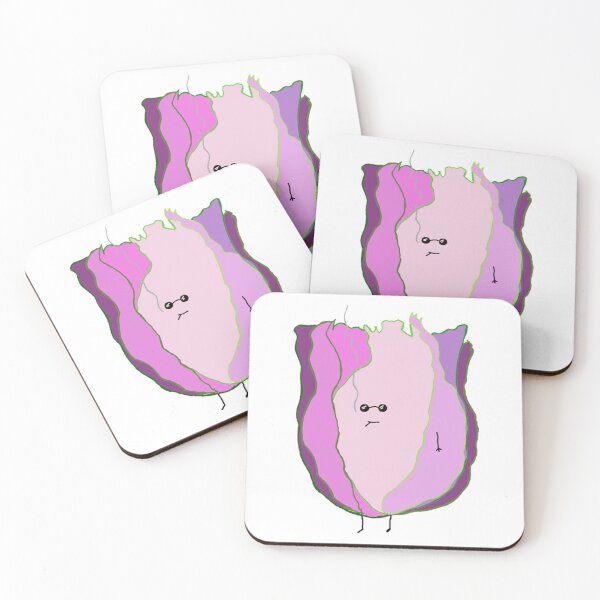 Item preview, Cool Jazz Cabbage Whimsical Pink Vegetable Cartoon Art designed and sold by DumpsterJuicee.