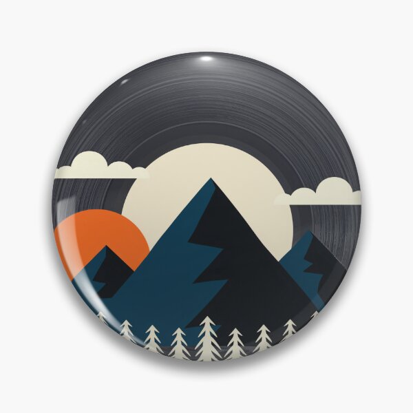 Item preview, Retro Vinyl Record Mountain Sunset Art Tri-blend T-Shirt designed and sold by Alphatheard.