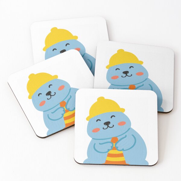 Item preview, Cute Neil the Seal with Traffic Cone Textured Oil Painting designed and sold by The Emoji Vibe.