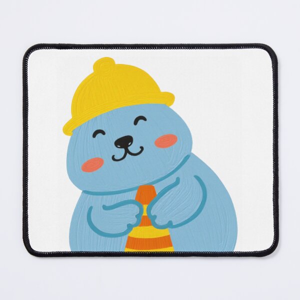 Item preview, Cute Neil the Seal with Traffic Cone Textured Oil Painting designed and sold by The Emoji Vibe.