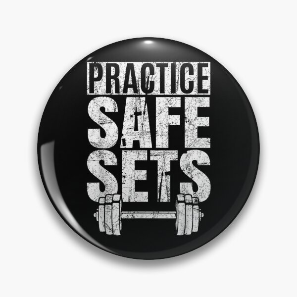 Item preview, Bodybuilding Funny Practice Safe Sets designed and sold by goombi-creative.