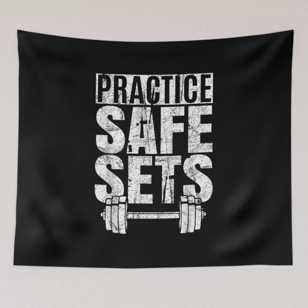 Item preview, Bodybuilding Funny Practice Safe Sets designed and sold by goombi-creative.