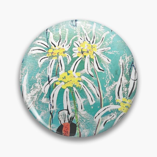 Item preview, Bees, Rain, and Daises Acrylic on Canvas Board designed and sold by Static.Alien.