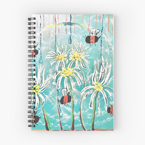 Item preview, Bees, Rain, and Daises Acrylic on Canvas Board designed and sold by StaticAlien.