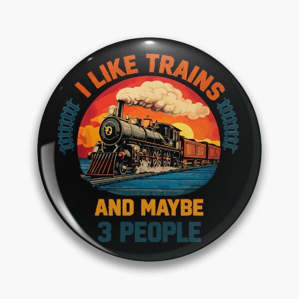Item preview, I Like Trains And Maybe 3 People - Funny Train Conductor Railroad Worker Dad Grandpa Husband Art designed and sold by BendyBeasts.