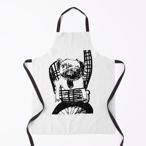 Item preview, Pug on a Bicycle Sketch designed and sold by ArleneArtStudio.