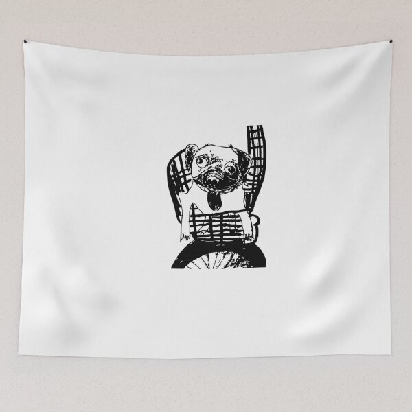Item preview, Pug on a Bicycle Sketch designed and sold by ArleneArtStudio.
