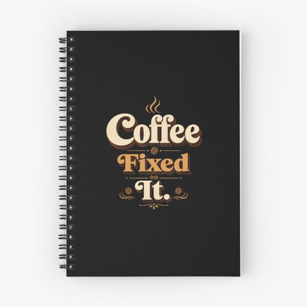 Item preview, Coffee Fixed It. | Funny Coffee Retro Typography Design designed and sold by Irene Catchmind.