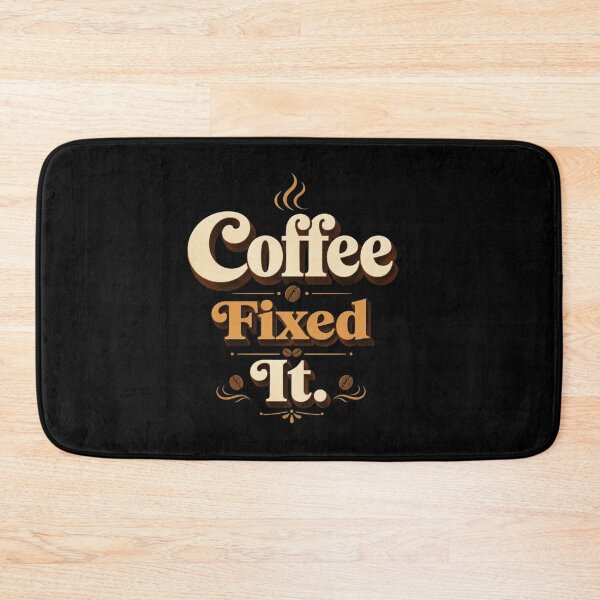 Item preview, Coffee Fixed It. | Funny Coffee Retro Typography Design designed and sold by Irene Catchmind.