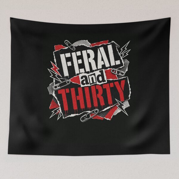 Item preview, Feral and Thirty Punk Rock Style 30th Celebration designed and sold by snowry.