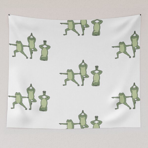 Item preview, Zen Yoga Frogs Trio Cute designed and sold by wingoo22.