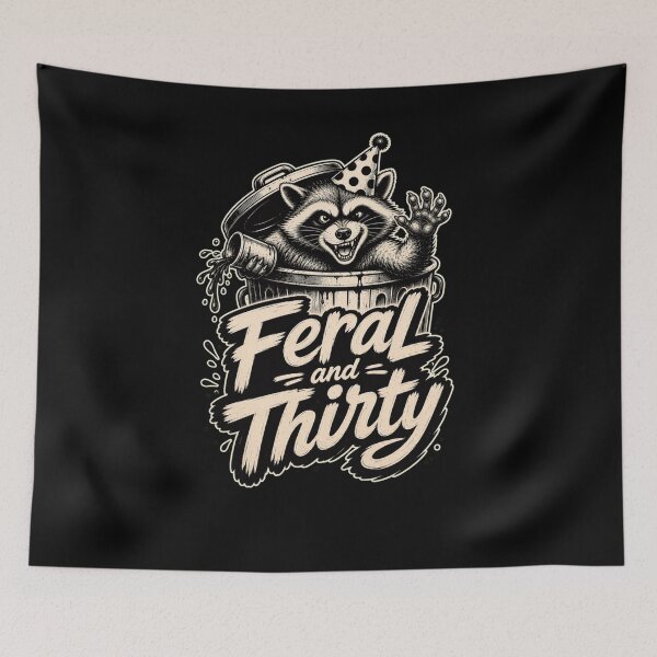 Item preview, Feral and Thirty Raccoon Party Animal designed and sold by snowry.
