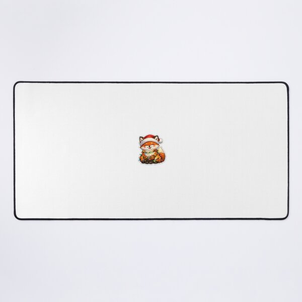 Item preview, Cute Christmas Fox Wrapped in Colorful Lights Sticker designed and sold by Sticker_Verse_Studio.