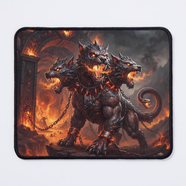 Item preview, A Cerberus Three Headed Hellhound Gates Of Hades designed and sold by ART ATTACK ZONE.