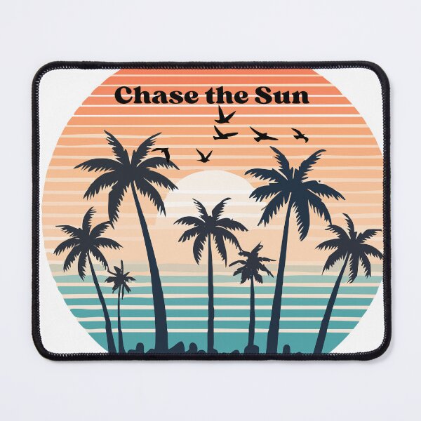Item preview, Chase the Sun Endless Day Beach with Palm Design designed and sold by kindryb.
