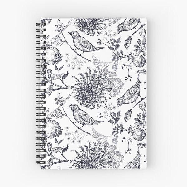 Item preview, Blue and White Chinoiserie: Elegant Bird & Floral Seamless Pattern designed and sold by SugarCore.