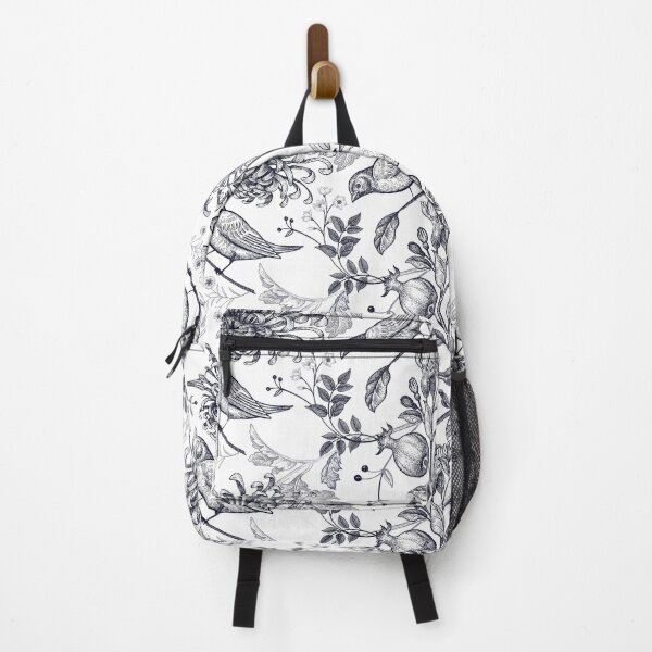 Item preview, Blue and White Chinoiserie: Elegant Bird & Floral Seamless Pattern designed and sold by SugarCore.